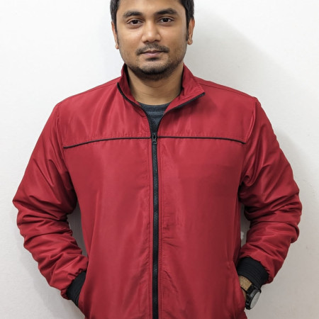 Winter high neck saskin padding jacket -Suskin Solid maroon