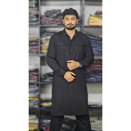 Viscose Cotton Kabli Set (black colour)